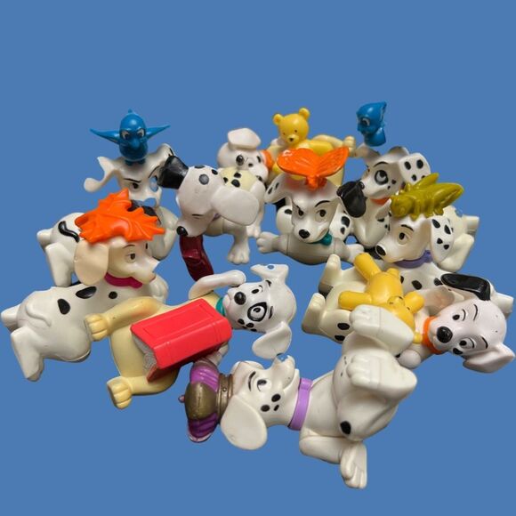 29 Vintage McDonalds 90s Happy Meal Toys 101 Dalmatian Dogs Puppy Figures 2-3" - Picture 3 of 5